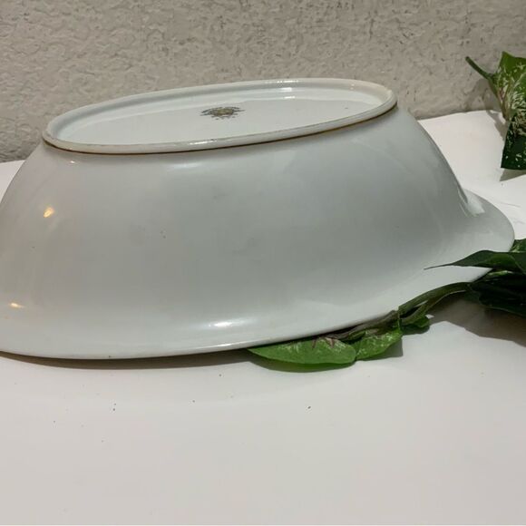 Noritake 5433 Floral Pattern Gold Trim Dish Oval Serving Bowl 10.5" x 7.5" G5 - Picture 4 of 12
